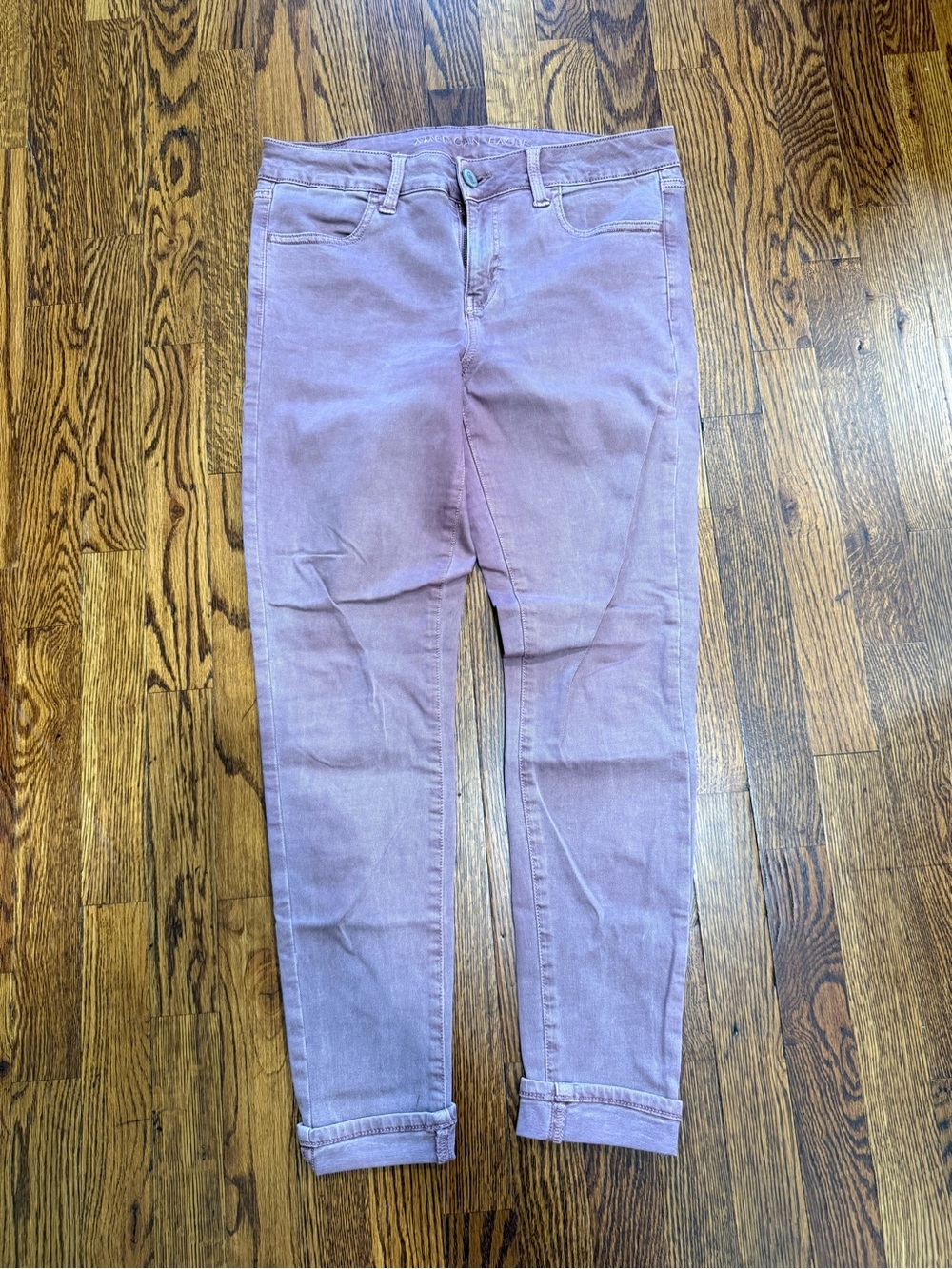 American Eagle Outfitters Pink Color Skinny Jeans